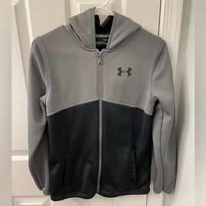 Under Armour zip up jacket like new YL